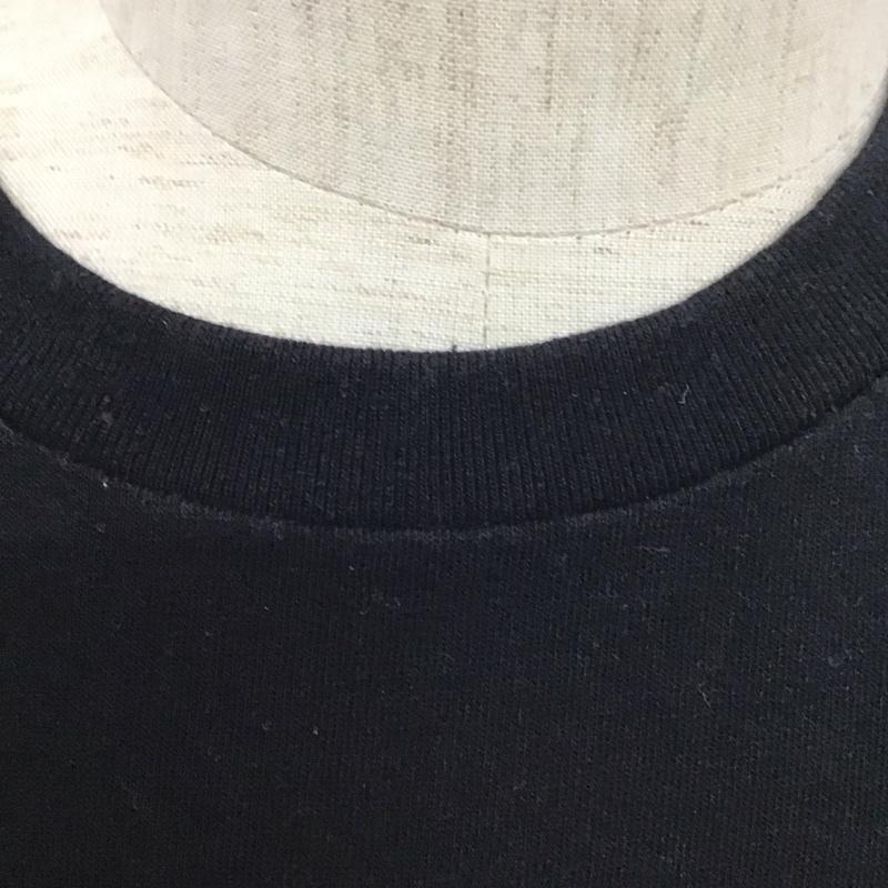 カブー KAVU Tシャツ 半袖 19820233 アップルT フロッキープリント クルーネック M ロゴ、文字 黒 / ブラック /  メンズ USED 古着 中古 10124968