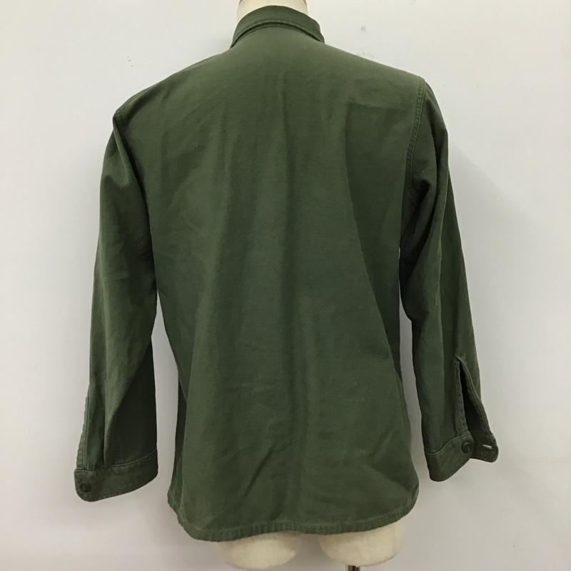 古着 USED シャツ、ブラウス 長袖 ミリタリーシャツ ロゴ、文字 カーキ / カーキ /  メンズ USED 古着 中古 10123402