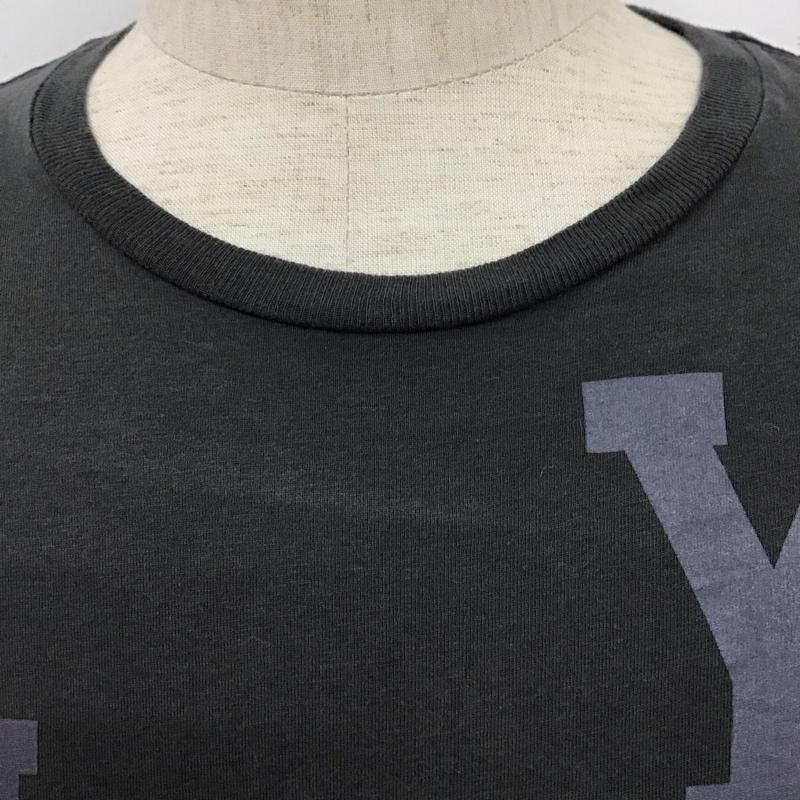 ディーゼル DIESEL Tシャツ 半袖 クルーネック S ロゴ、文字 チャコールグレー / チャコールグレー /  メンズ USED 古着 中古 10110828