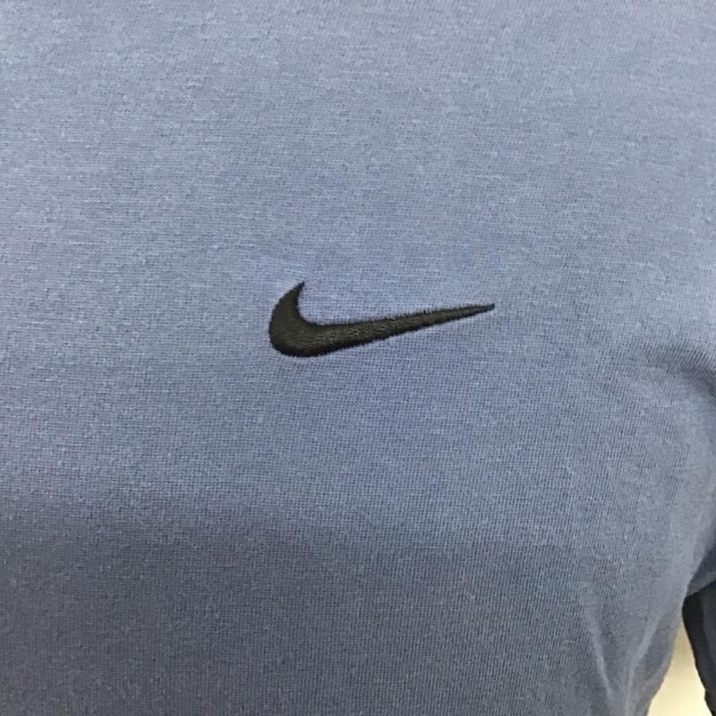 ナイキ NIKE Tシャツ 半袖 bv0508-491 NSWEMBRDスウッシュSSTシャツ 半袖カットソー M ロゴ、文字 青 / ブルー /  メンズ USED 古着 中古 10126512