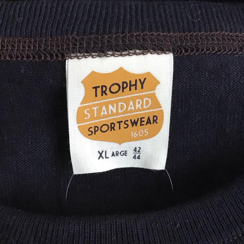 トロフィークロージング TROPHY CLOTHING Tシャツ 半袖 半袖カットソー 無地Tシャツ クルーネックカットソー XL 無地 黒 / ブラック /  メンズ USED 古着 中古 10130135