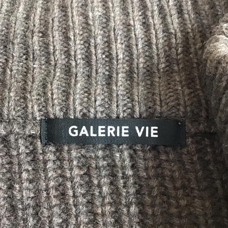 ギャルリー ヴィー GALERIE VIE ニット、セーター 長袖 ジップアップニットジャケット カラーニットジャケット アウター 古着 S 無地 茶 / ブラウン /  メンズ USED 古着 中古 10118991