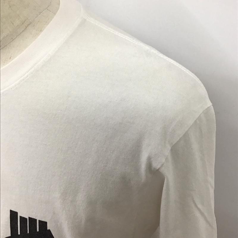 アンディフィーテッド UNDEFEATED カットソー 長袖 長袖カットソー クルーネックカットソー ロングスリーブカットソー プリントTシャツ M ロゴ、文字 白 / ホワイト /  メンズ USED 古着 中古 10119009