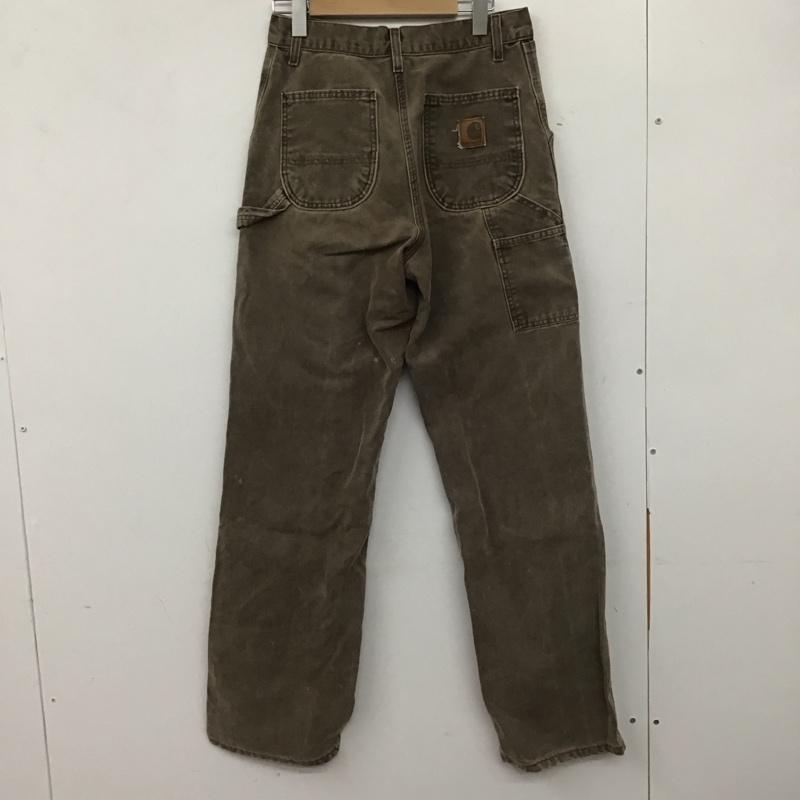 カーハート Carhartt パンツ デニム、ジーンズ デニムパンツ スリムパンツ カジュアルパンツ ロゴ、文字 茶 / ブラウン /  メンズ USED 古着 中古 10137680