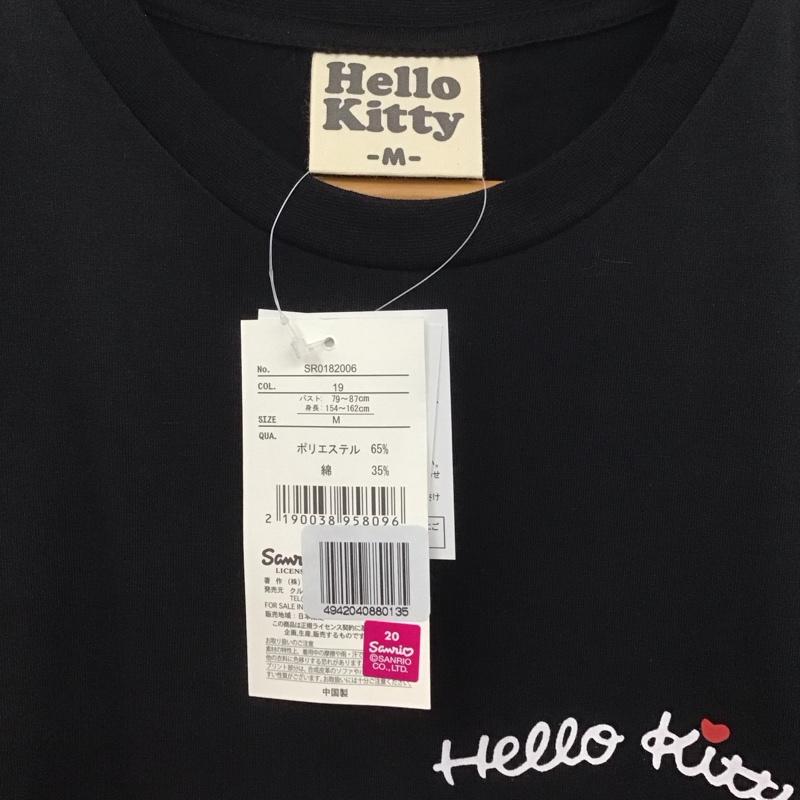 古着 USED Tシャツ 半袖 ハローキティ M プリント X ロゴ、文字 X キャラクター 黒 / ブラック /  レディース USED 古着 中古 10147688