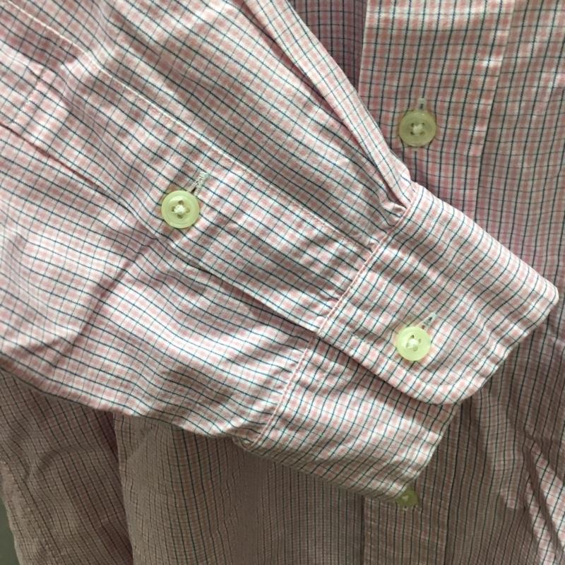 ラルフローレン RALPHLAUREN シャツ、ブラウス 長袖 M チェック 桃 / ピンク /  メンズ USED 古着 中古 10110620