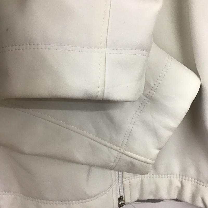 ザノースフェイス THE NORTH FACE ジャケット、上着 ジャケット、ブレザー 裏フリース アウトドアウェア スポーツウェア XL ロゴ、文字 白 / ホワイト /  レディース USED 古着 中古 10146385