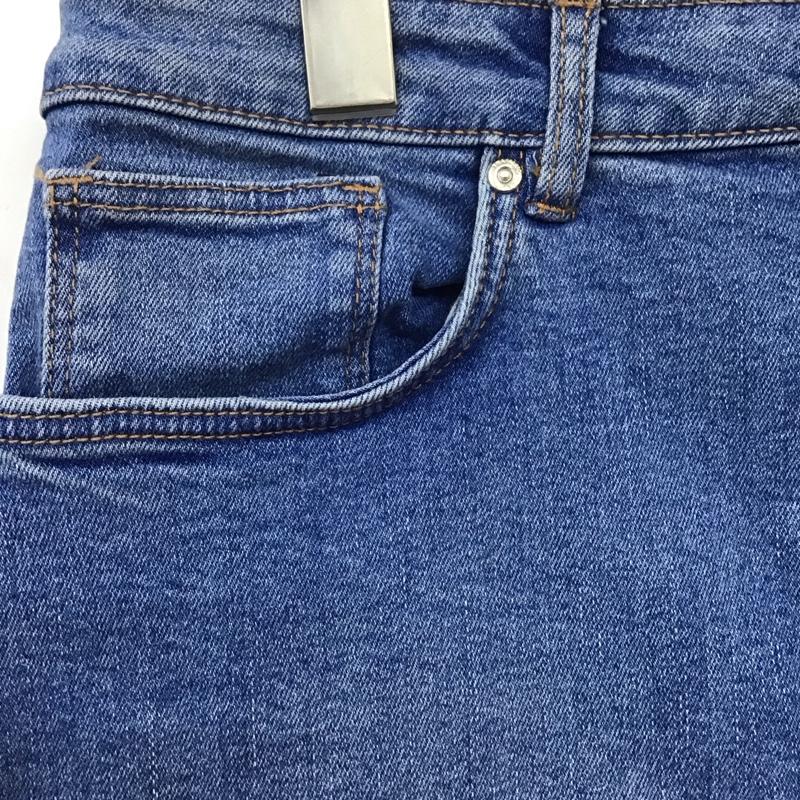 ザラ ZARA スカート ひざ丈スカート 9123 007 434 デニムスカート タグ付き ストレッチ L 無地 水色 / ライトブルー /  レディース USED 古着 中古 10129154