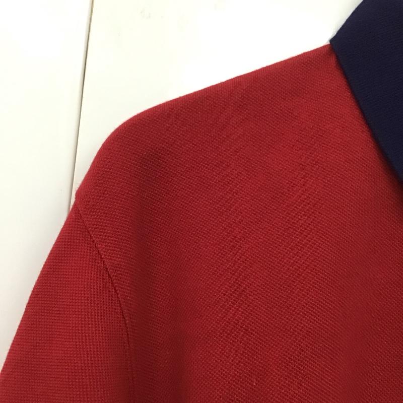 フィラ FILA ポロシャツ 半袖 半袖ポロシャツ 半袖カットソー カラーシャツ S ロゴ、文字 紺 / ネイビー / X えんじ / ワインレッド /  メンズ USED 古着 中古 10131117