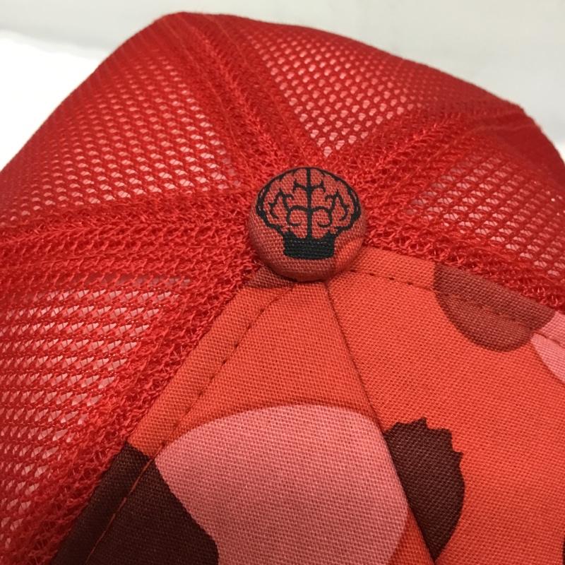 アベイシングエイプ A BATHING APE 帽子 キャップ NERD メッシュキャップ FREE ロゴ、文字 赤 / レッド /  メンズ USED 古着 中古 10109192