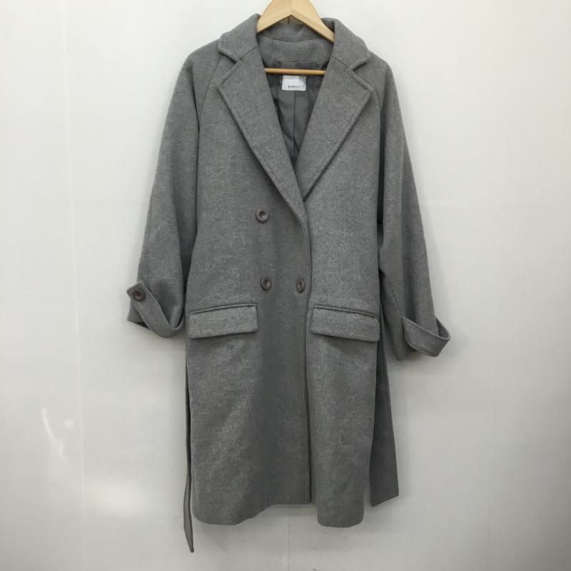 エゴイスト EGOIST コート コート一般 118106212001 1 無地 灰 / グレー /  レディース USED 古着 中古 10142533