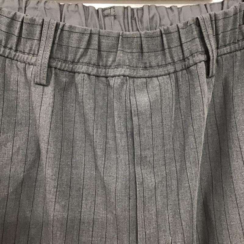 ニコアンド niko and... パンツ スラックス L ストライプ 灰 / グレー /  レディース USED 古着 中古 10147814