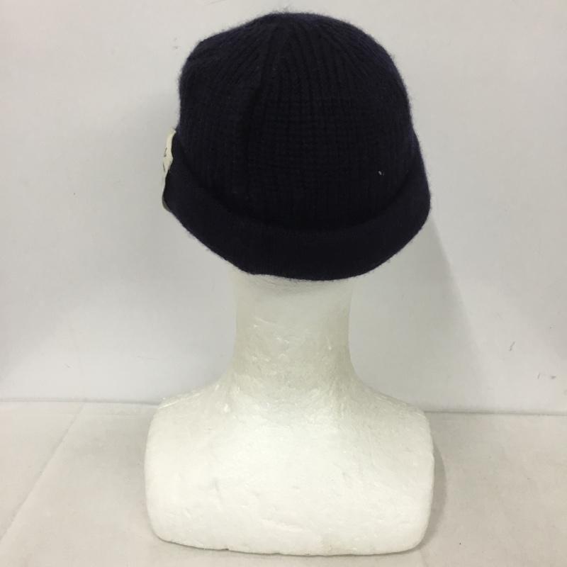 ナイジェルケーボン Nigel Cabourn 帽子 ニット帽 8049-00-660101 ビーニー ウール ロゴ、文字 紺 / ネイビー /  メンズ USED 古着 中古 10140810