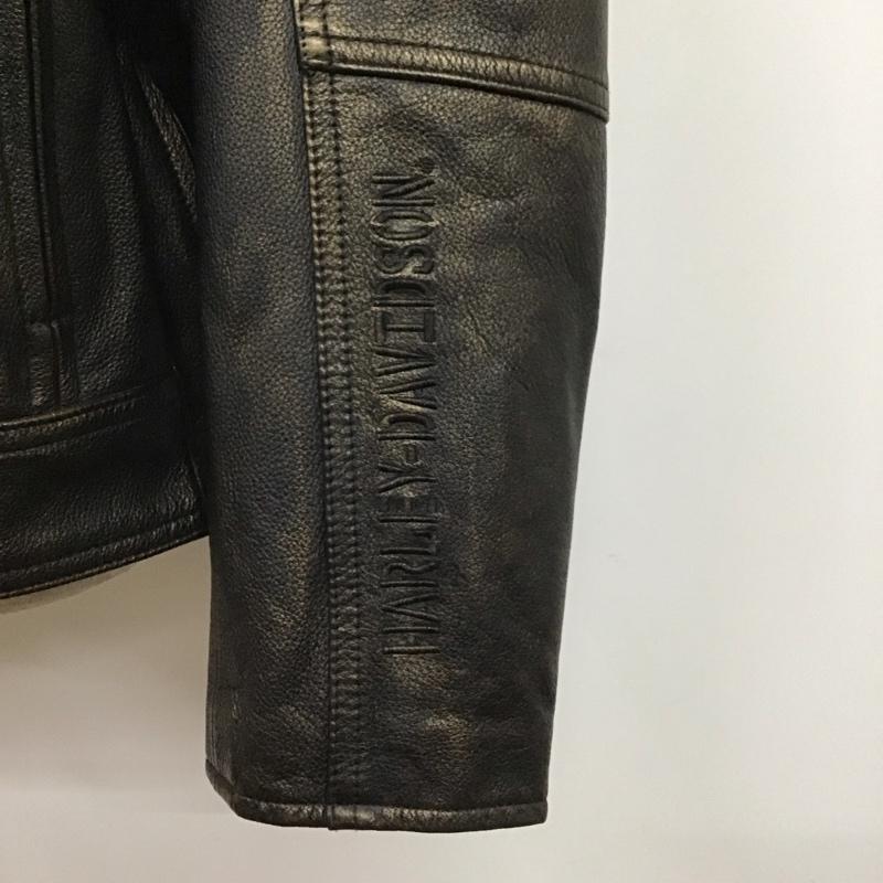 ハーレーダビッドソン Harley-Davidson ジャケット、上着 ジャンパー、ブルゾン レザージャケット カジュアルジャケット ライダース ジップアップジャケット ヴィンテージ 古着 XL 無地 茶 / ブラウン /  メンズ USED 古着 中古 10106775