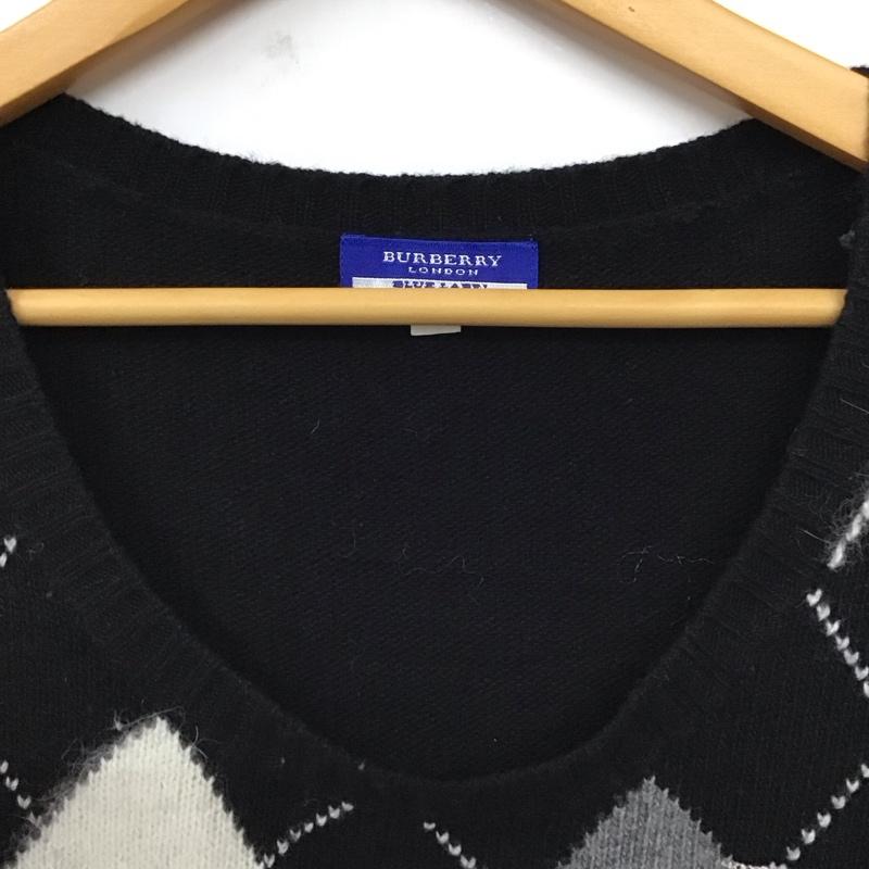 バーバリーロンドン Burberry London ニット、セーター 長袖 長袖ニットカットソー ニット セーター クルーネックニット 38 ロゴ、文字 マルチカラー / マルチカラー /  レディース USED 古着 中古 10117885