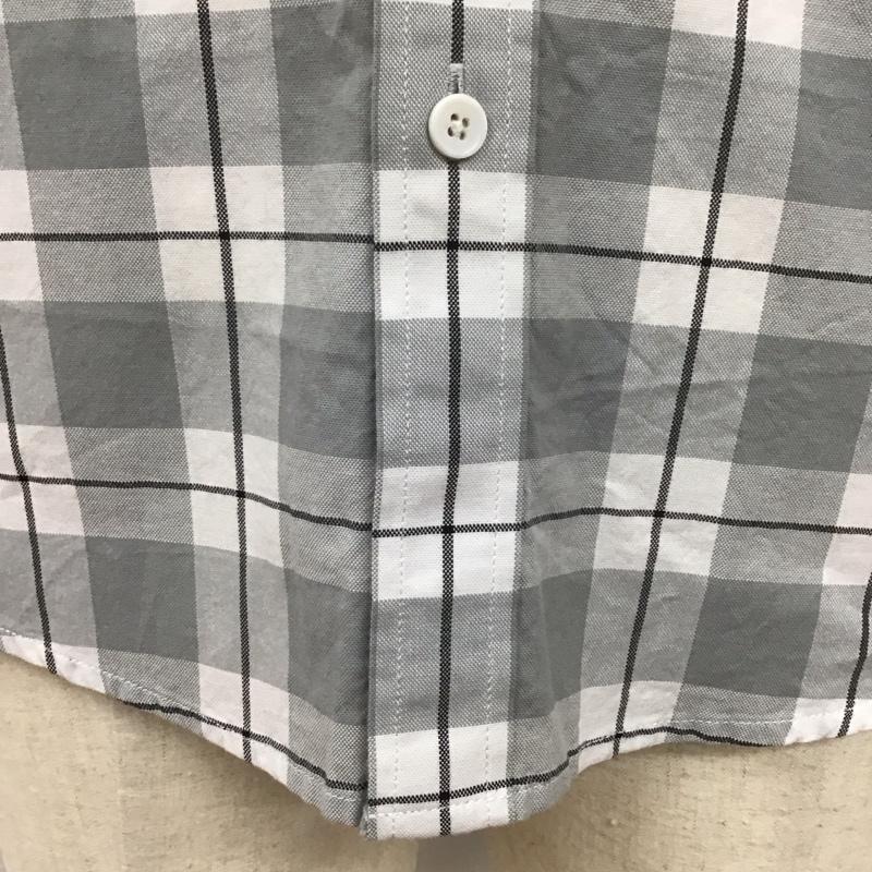 サタデーズサーフニューヨークシティー SATURDAYS SURF NYC シャツ、ブラウス 半袖 ボタンダウン 胸ポケット XS チェック 白 / ホワイト / X 灰 / グレー / X 黒 / ブラック /  メンズ USED 古着 中古 10113086