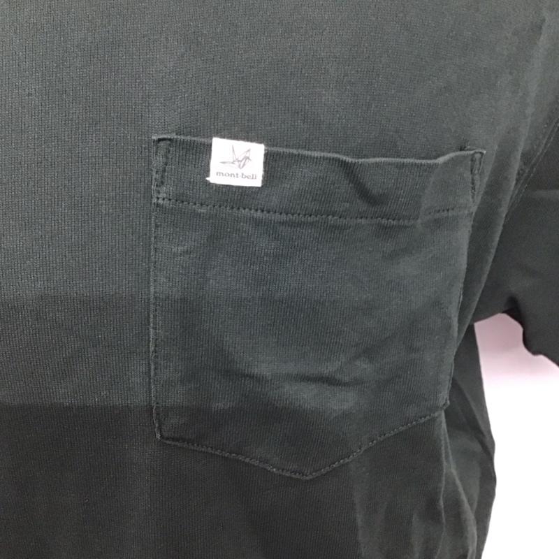 モンベル mont-bell Tシャツ 半袖 2104801 半袖シャツ 無地シャツ ポケットシャツ L 無地 緑 / グリーン /  メンズ USED 古着 中古 10125922