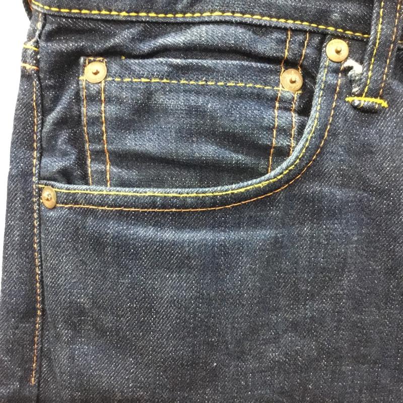 エヴィス EVISU パンツ デニム、ジーンズ デニムパンツ ストレートパンツ ワイドパンツ カジュアルパンツ 32インチ 無地 インディゴ / インディゴ /  メンズ USED 古着 中古 10115222