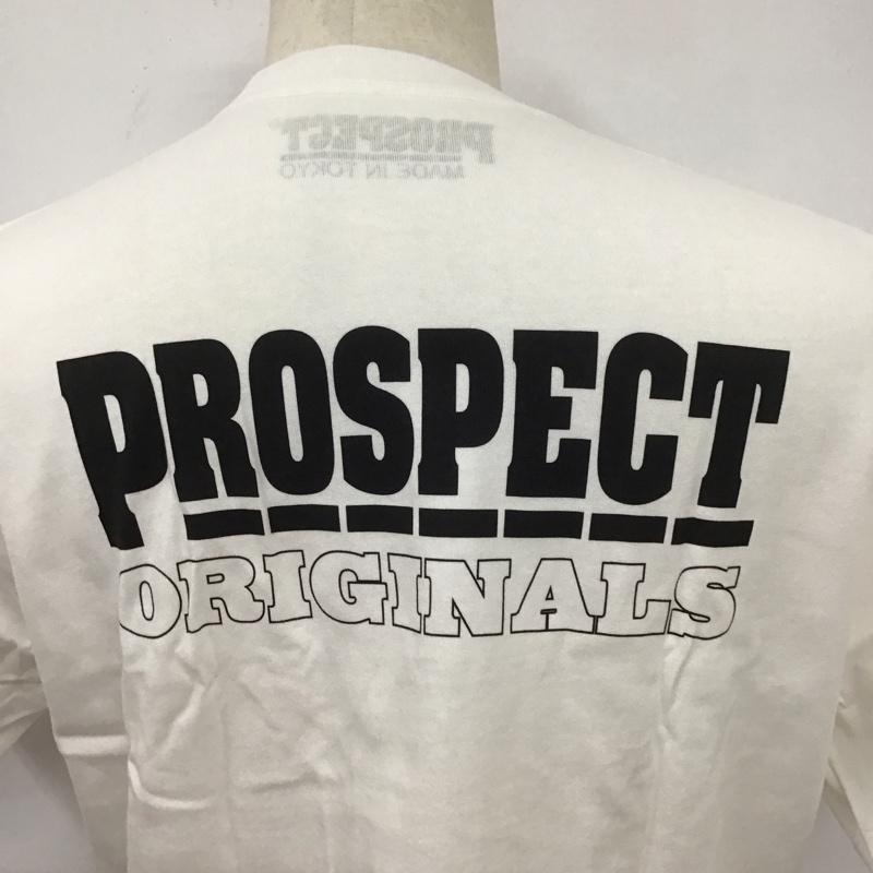 プロスペクト PROSPECT Tシャツ 半袖 半袖カットソー プリントTシャツ クルーネックカットソー L プリント 白 / ホワイト /  メンズ USED 古着 中古 10126658