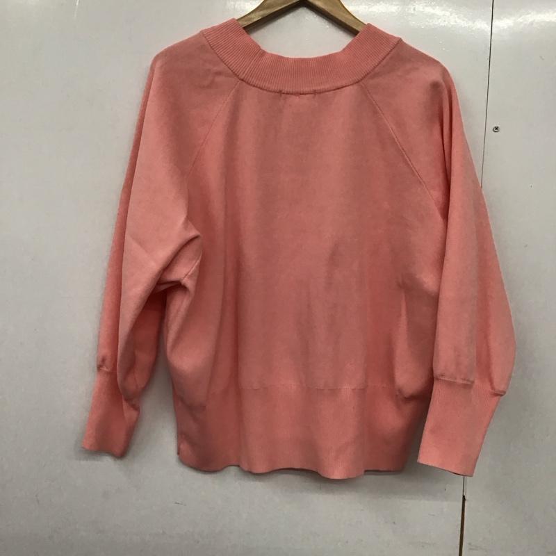 チャオパニック CIAOPANIC カーディガン 長袖 ONE SIZE 無地 桃 / ピンク /  レディース USED 古着 中古 10142885
