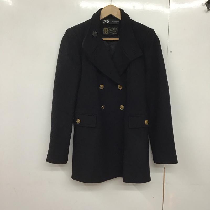 ザラ ZARA コート コート一般 S 無地 黒 / ブラック /  レディース USED 古着 中古 10142928