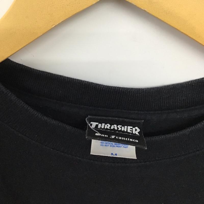 スラッシャー THRASHER Tシャツ 半袖 半袖カットソー プリントTシャツ クルーネックカットソー M プリント 黒 / ブラック /  メンズ USED 古着 中古 10150370