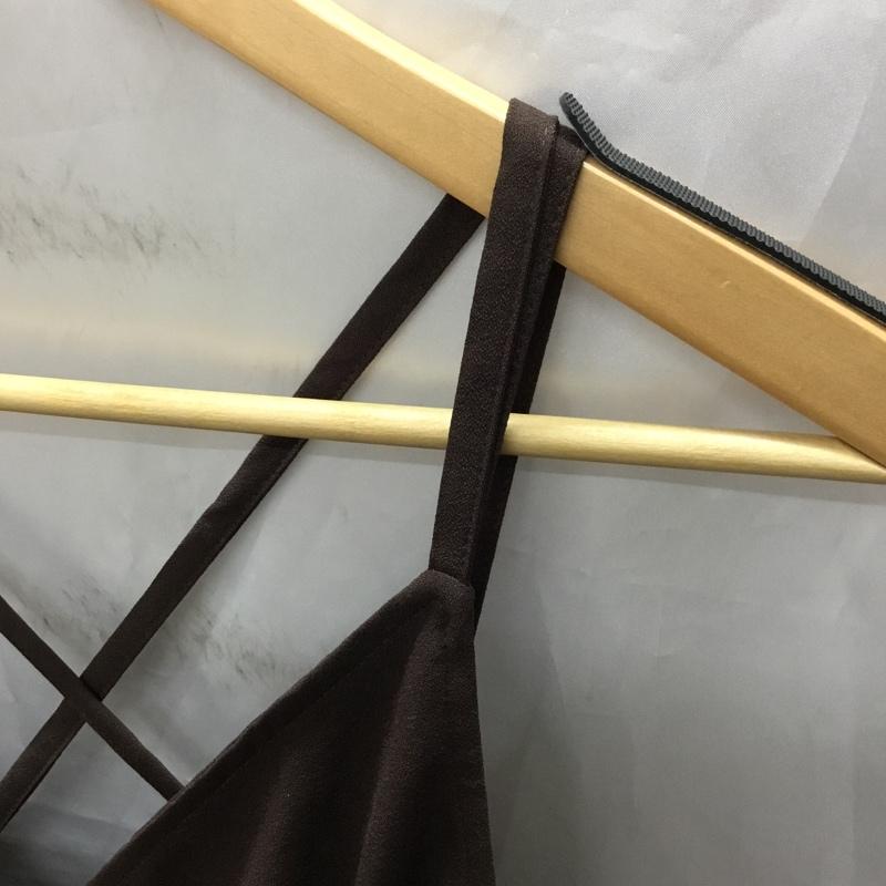 アプレジュール apres jour ワンピース ロングスカート S 無地 茶 / ブラウン /  レディース USED 古着 中古 10110762