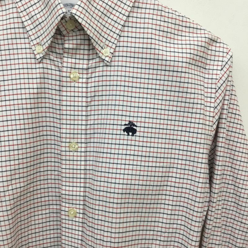 ブルックスブラザーズ BROOKS BROTHERS シャツ、ブラウス 長袖 BROOKS BROTHERS 長袖シャツ　100187186 XS チェック 白 / ホワイト / X 赤 / レッド / X 黒 / ブラック /  メンズ USED 古着 中古 10129214