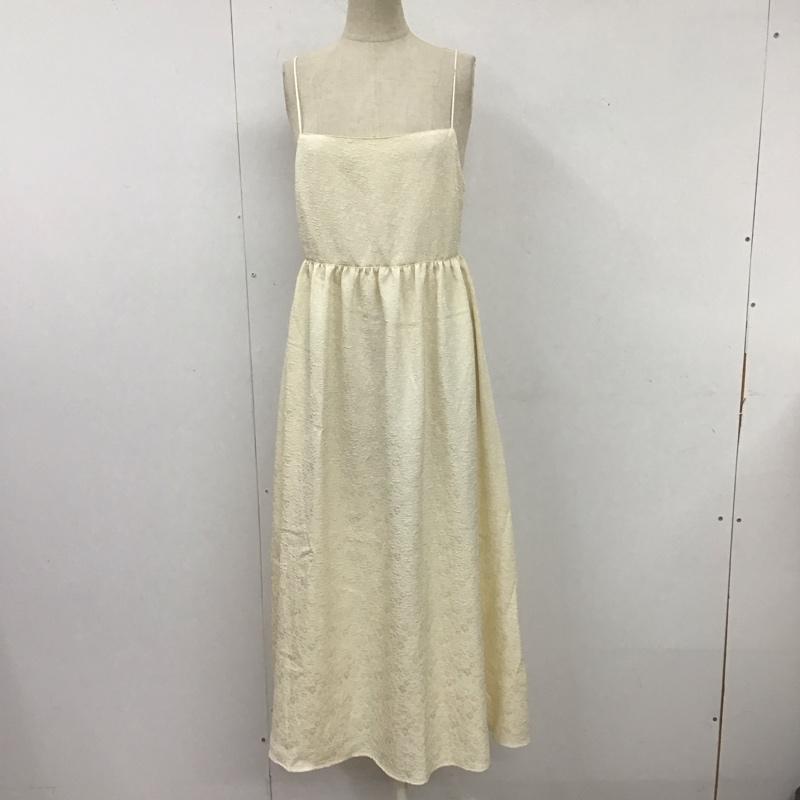ビームス BEAMS ワンピース ロングスカート 48-26-0047-305 キャミワンピース S 総柄 アイボリー / アイボリー /  レディース USED 古着 中古 10114023