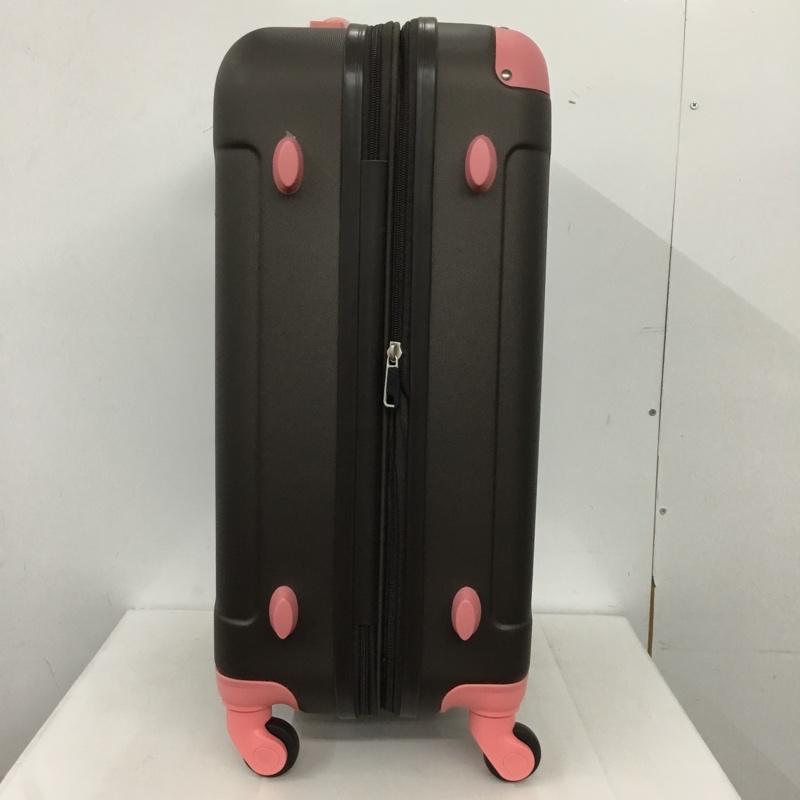 レジェンドウォーカー LEGEND WALKER スーツケース、トランク スーツケース、トランク 5107-55 拡張 TSAロック 無地 ダークブラウン / ダークブラウン / X 桃 / ピンク /  レディース USED 古着 中古 10147503