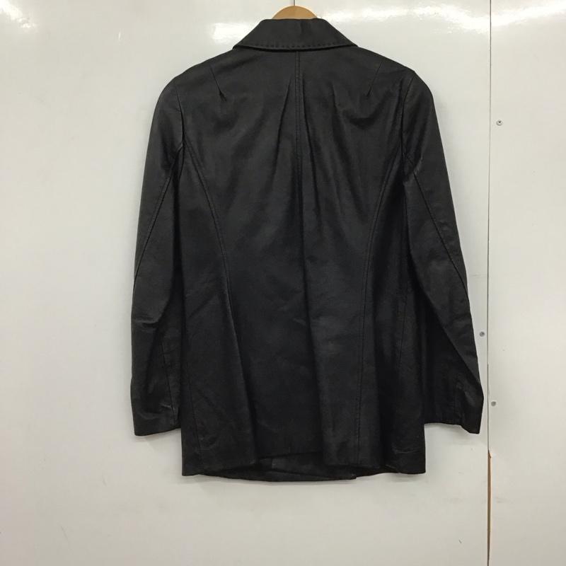 メルローズ MELROSE ジャケット、上着 ジャケット、ブレザー レザージャケット ボタンジャケット アウター 3 無地 黒 / ブラック /  レディース USED 古着 中古 10147186
