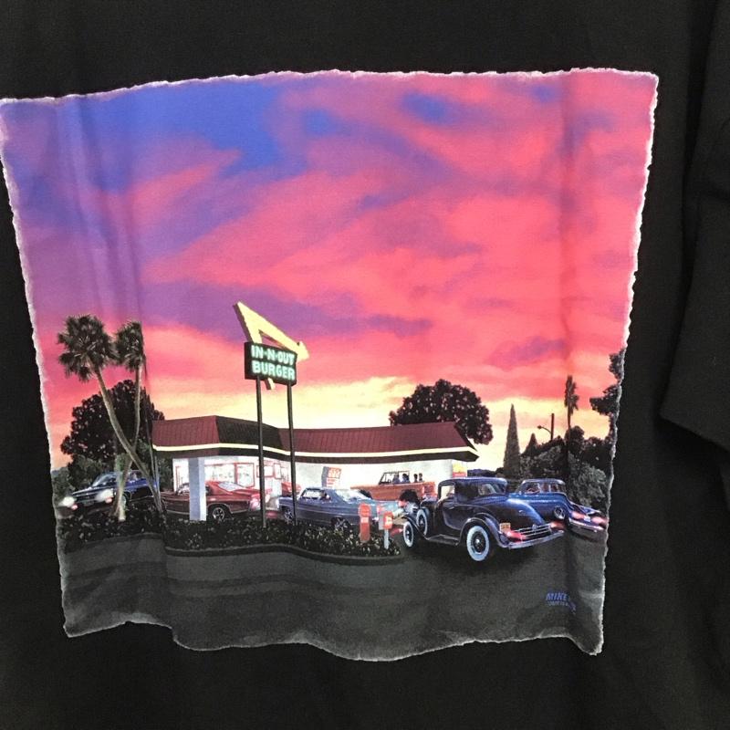 古着 USED Tシャツ 半袖 半袖カットソー プリントTシャツ クルーネックカットソー L プリント 黒 / ブラック /  メンズ USED 古着 中古 10134006