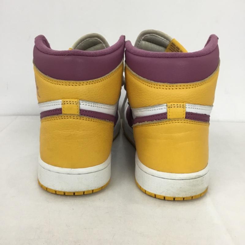ナイキ NIKE スニーカー スニーカー 555088 706 AIR JORDAN 1 RETRO HIGH OG 27cm 箱有 27.0cm ロゴ、文字 白 / ホワイト / X 橙 / オレンジ / X 紫 / パープル /  メンズ USED 古着 中古 10145882