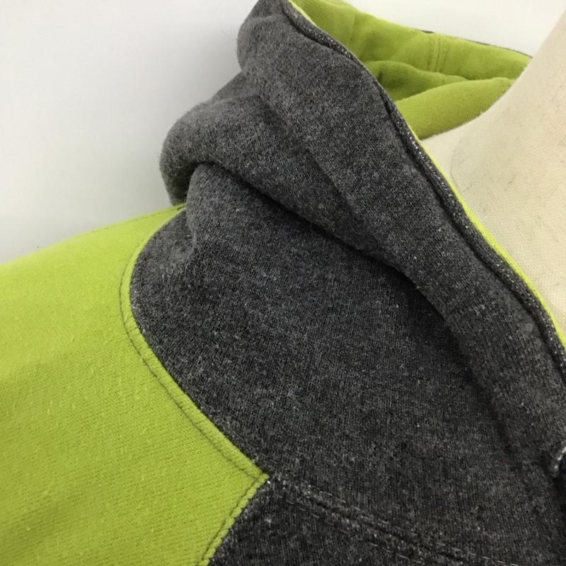 バートン BURTON パーカー 長袖 プルオーバー スウェット M ワンポイント ダークグレー / ダークグレー / X 黄緑 / イエローグリーン / X 緑 / グリーン /  メンズ USED 古着 中古 10112657