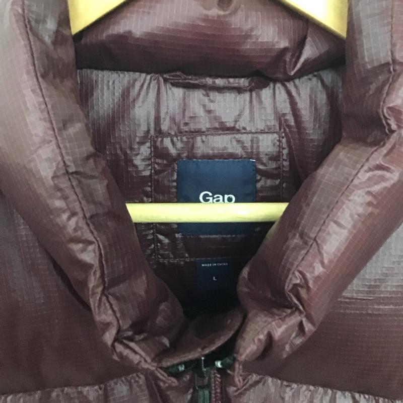 ギャップ GAP ジャケット、上着 ジャンパー、ブルゾン ジップアップジャケット ナイロンジャケット アウター ダウンジャケット L 無地 えんじ / ワインレッド /  メンズ USED 古着 中古 10139686