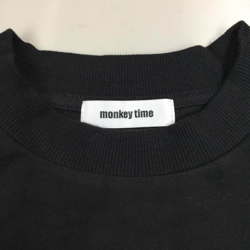 モンキータイム MONKEY TIME Tシャツ 長袖 XL 無地 黒 / ブラック /  メンズ USED 古着 中古 10121256