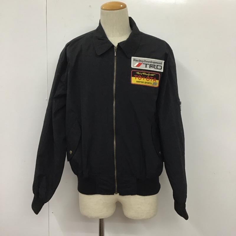 古着 USED ジャケット、上着 ジャンパー、ブルゾン TRD TOYOTAレーシングジャケット ジップアップジャケット 古着 ナイロンジャケット 90s L ロゴ、文字 黒 / ブラック /  メンズ USED 古着 中古 10109085