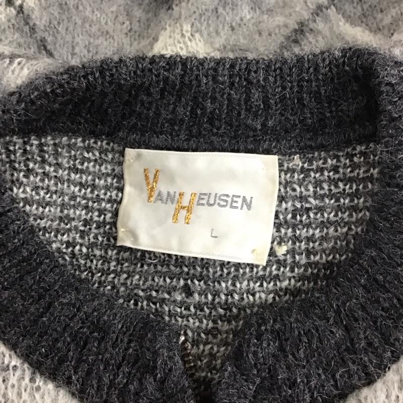 ウ゛ァンヒューゼン VANHEUSEN ニット、セーター 長袖 L  マルチカラー / マルチカラー /  メンズ USED 古着 中古 10111690