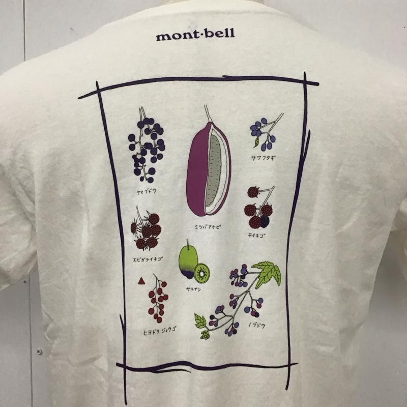 モンベル mont-bell Tシャツ 半袖 2104830 半袖カットソー プリントTシャツ クルーネックカットソー XL プリント 白 / ホワイト /  メンズ USED 古着 中古 10119534