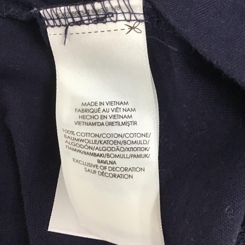 ポロラルフローレン POLO RALPH LAUREN Tシャツ 半袖 半袖カットソー 無地Tシャツ Vネックカットソー M ロゴ、文字 紺 / ネイビー /  メンズ USED 古着 中古 10132317