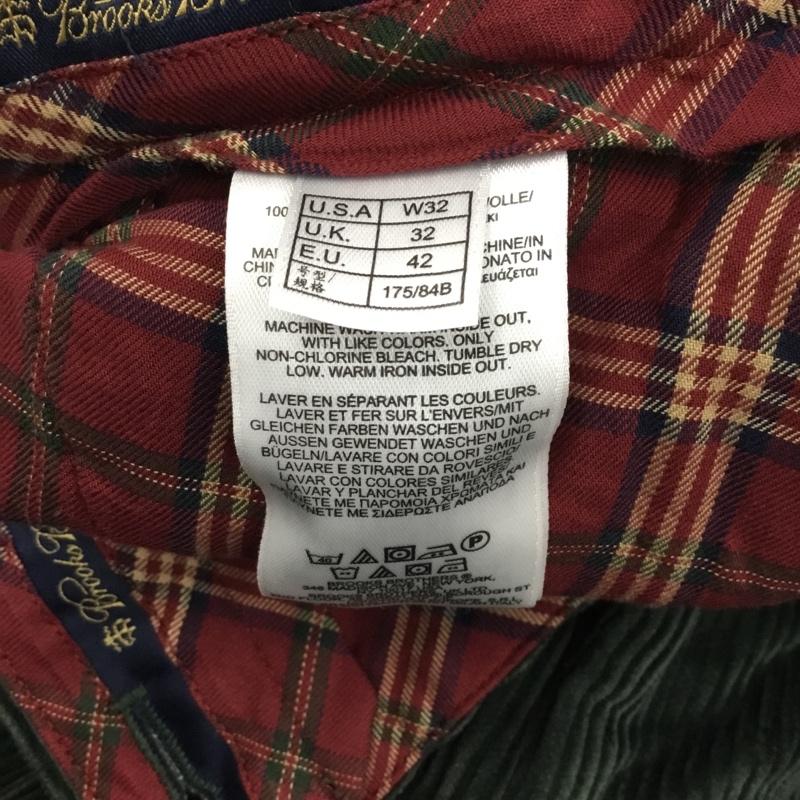 ブルックスブラザーズ BROOKS BROTHERS ボトムス ボトムス トナカイ クリスマス 32インチ 無地 緑 / グリーン /  メンズ USED 古着 中古 10111452