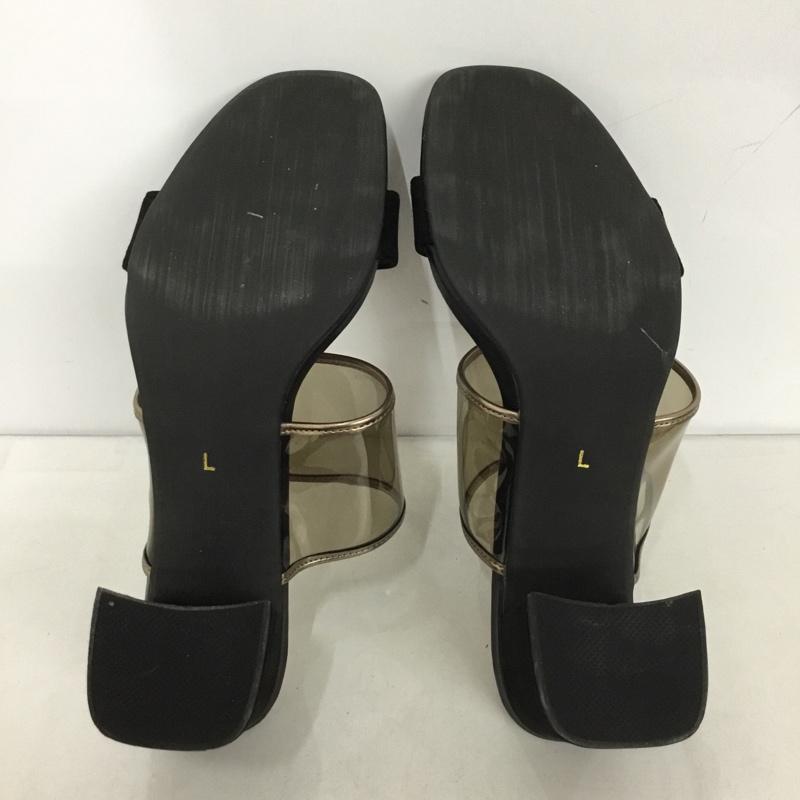 ランダ RANDA サンダル サンダル クリアミュールサンダル L 無地 黒 / ブラック /  レディース USED 古着 中古 10144835