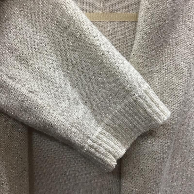 ポール＆ジョー シスター PAUL & JOE SISTER カーディガン 長袖 36011-87002E Vネック ロング丈 1 無地 アイボリー / アイボリー /  レディース USED 古着 中古 10115411