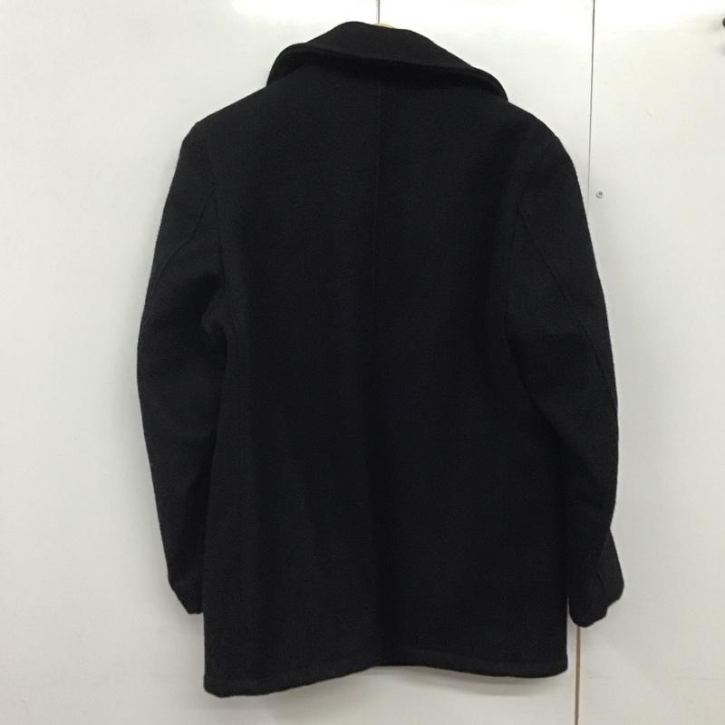 ショット schott コート コート一般 ピーコート アウター ダブル ピーコートショートコート 8 無地 黒 / ブラック /  メンズ USED 古着 中古 10142330