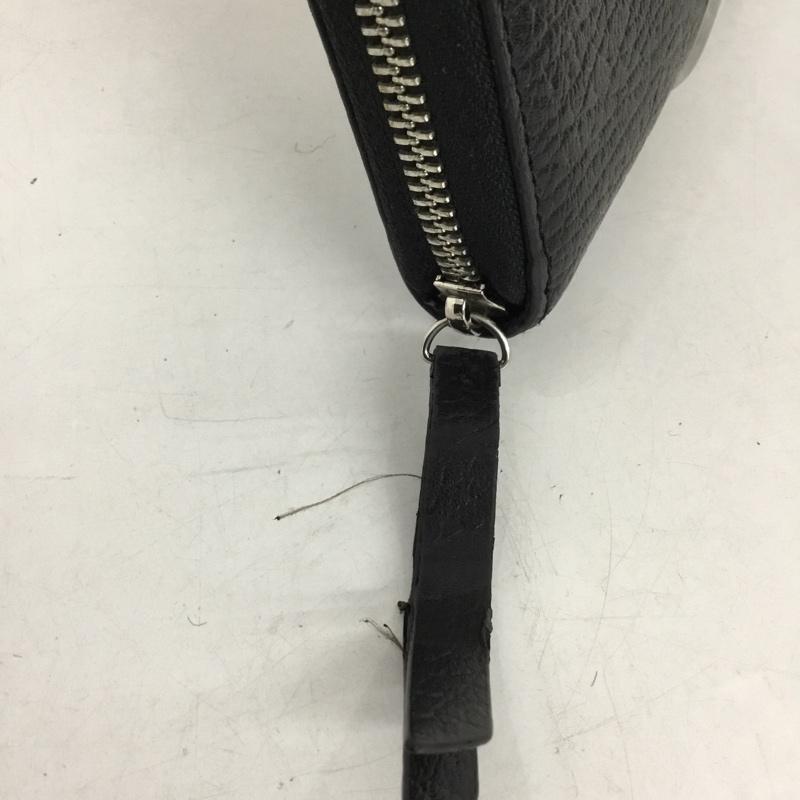メゾン マルジェラ Maison Margiela 財布 長財布 ラウンドファスナー 無地 黒 / ブラック /  メンズ USED 古着 中古 10145163