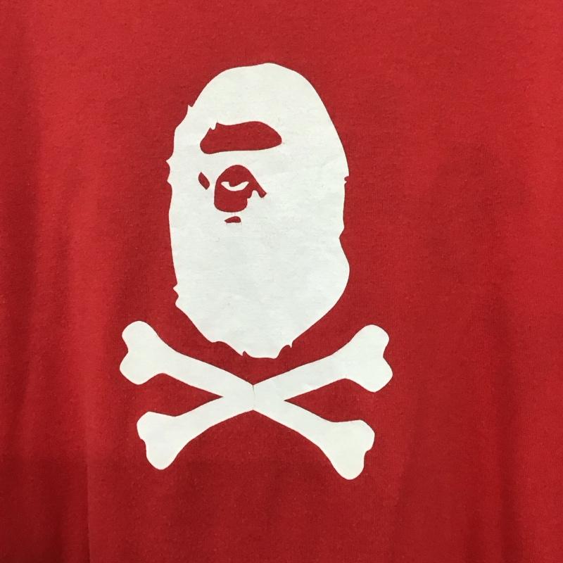 アベイシングエイプ A BATHING APE Tシャツ 半袖 半袖カットソー プリントTシャツ クルーネックカットソー リバーシブル 00s XL ロゴ、文字 白 / ホワイト /  メンズ USED 古着 中古 10132599