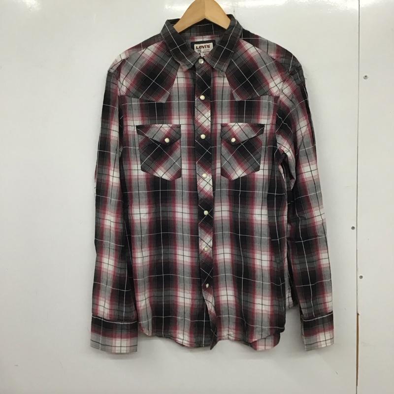 リーバイス Levi s シャツ、ブラウス 長袖 長袖シャツ チェックシャツ カラーシャツ M チェック マルチカラー / マルチカラー /  メンズ USED 古着 中古 10134071