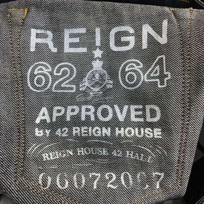 レイン Reign パンツ デニム、ジーンズ デニムパンツ スリムパンツ カジュアルパンツ 29インチ ダメージ加工 インディゴ / インディゴ /  メンズ USED 古着 中古 10150082