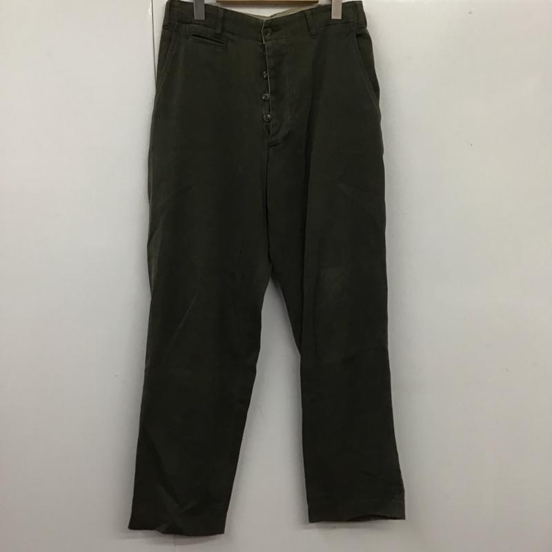 エディーバウアー Eddie Bauer パンツ スラックス カジュアルパンツ ワイドパンツ ストレートパンツ スラックス 00s 32インチ 無地 カーキ / カーキ /  メンズ USED 古着 中古 10107015