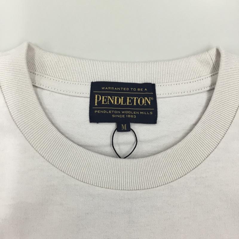 ペンドルトン PENDLETON Tシャツ 半袖 0275-0215 VINTAGE POSTER アートプリント ビックシルエット タグ付き M プリント アイボリー / アイボリー /  メンズ USED 古着 中古 10114824
